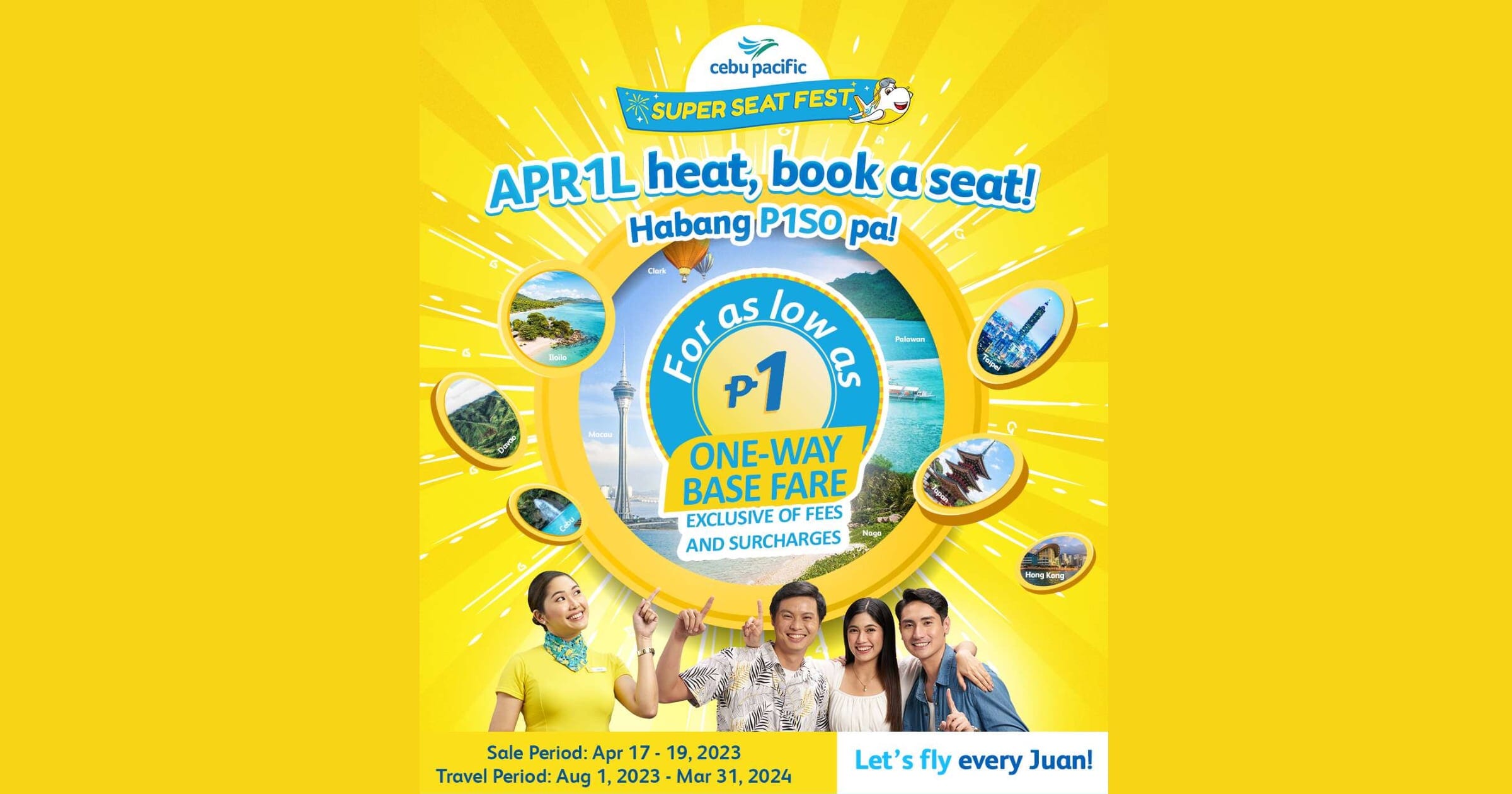 Cebu Pacific Brightens Up Summer with 3-Day P1SO Sale KV